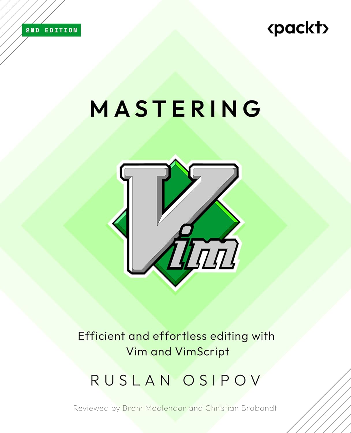 A picture of Mastering Vim, second edition book cover.